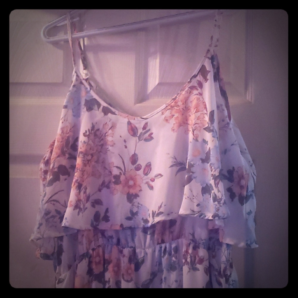 Long spring floral dress
